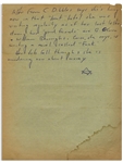 Hunter S. Thompson Letter Signed With Autograph Note From 1960 in Bug Sur -- ''...I presume that, by 'human garbage,' he means that segment of the un-washed masses prone to art, writing...''